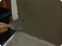 Mortar over beadboard